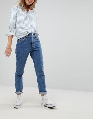 501 levi's high waisted jeans