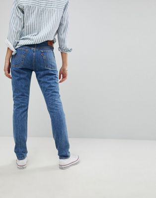 501 high waist skinny jeans