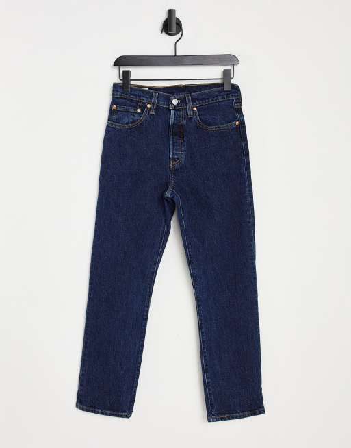 Levi's straight best sale cropped jeans