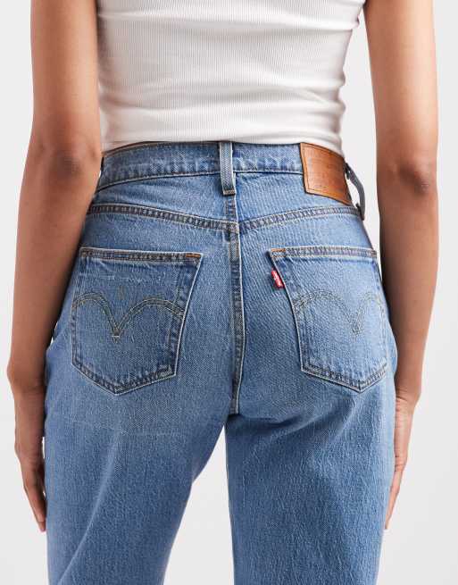 Levi's - 501 Hourglass - Jeans dritti blu medio , 4 di 5