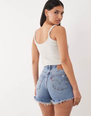 Levi's - 501 Hourglass - Jeansshorts in Mittelblau