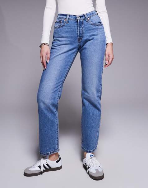 Levi's 501 - Hourglass - Mellemblå jeans - view 1
