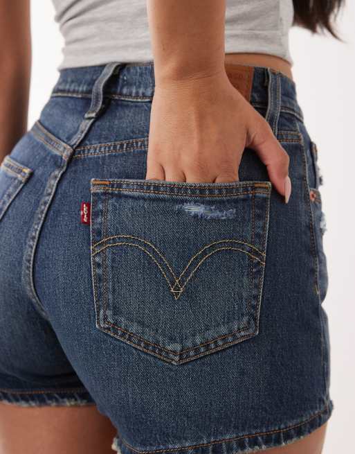 Levi's - 501 Hourglass - Short en jean - Bleu foncé, 2 de 5