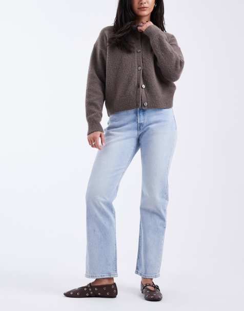 Levi's 501 hourglass straight jeans in light blue - view 1