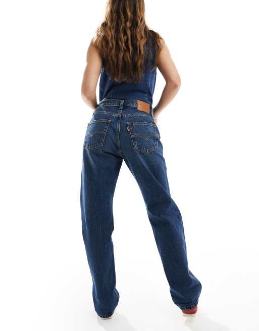 Levi's - 501 - Jaren 90 rechte jeans in donkere vintage wassing , 2 van 5