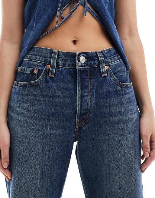 Levi's - 501 - Jaren 90 rechte jeans in donkere vintage wassing , 5 van 5
