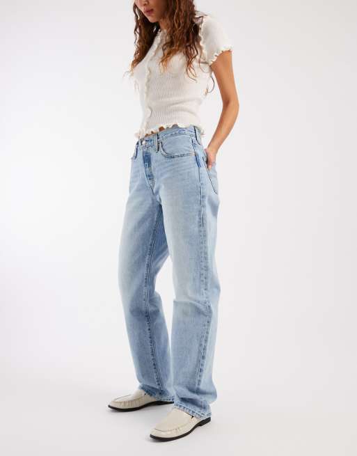 Levi's 501 jean droit années 90 délavage clair, 2 de 5