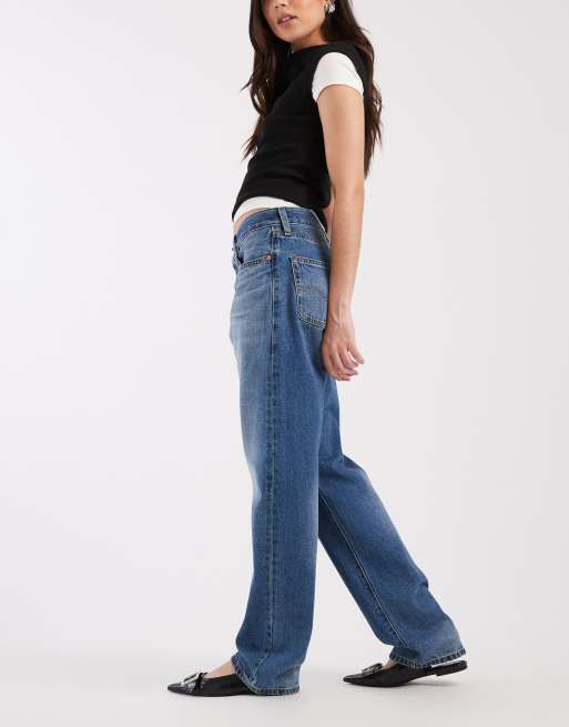 Levi's 501 jean droit années 90 en délavage moyen clair, 3 de 5