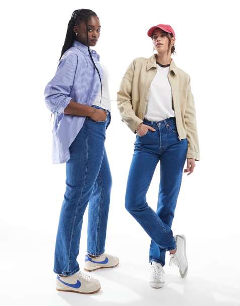 Levi's - 501 - Jean droit raccourci - Bleu moyen - view 1