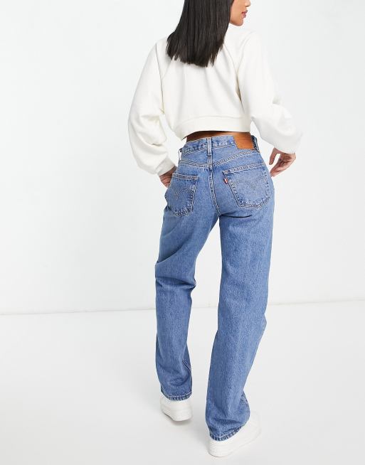 Levi's - 501 - Jean droit style années 90 - Bleu moyen délavé, 2 de 4