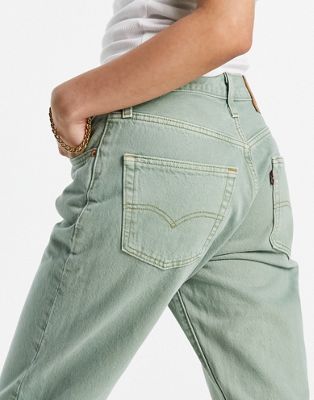 Levi's 501 90S skinny jeans in green - ASOS Price Checker