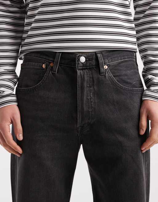 Levi's - 501 - Jeans dritti larghi nero slavato, 5 di 5