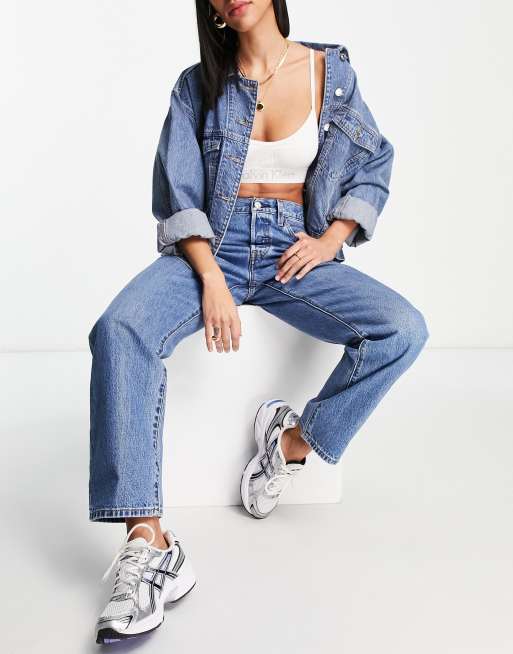 Levi's – 501 – Jeans im Stil der 90er Jahre mit engem Schnitt in verwaschenem Mittelblau, 4 von 4
