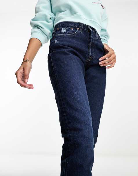 Levi's – 501 – Jeans in Dunkelblau mit engem Schnitt - view 1