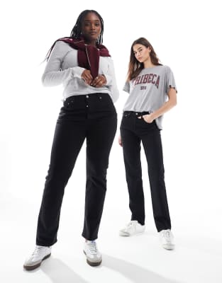 Levi's - 501 - Jeans in Schwarz mit verkürztem Schnitt und geradem Bein