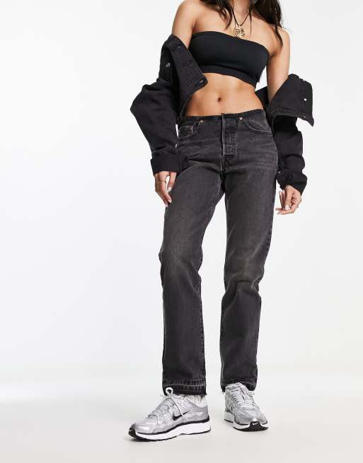 Levi's - 501 - Jeans met lage mini taille in zwart