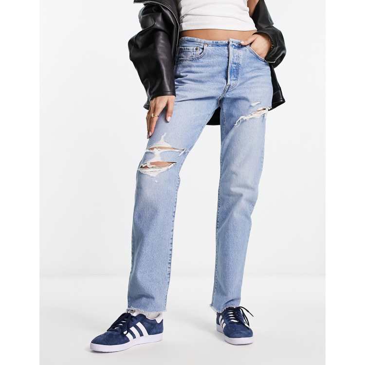 Levis 501 ripped jeans new arrivals