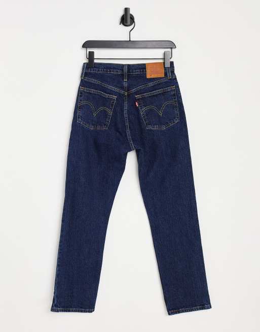 Levi's – 501 – Jeans mit hohem Bund, geradem Bein und kurzem Schnitt in Indigo, 4 von 4