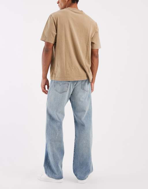 Levi's 501 lockere Straight-Jeans in Hellblau, 3 von 5