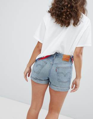 levi's 501 long denim shorts