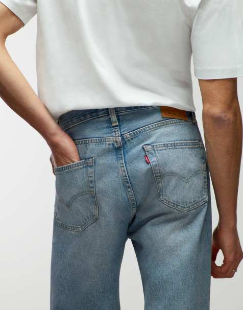 Levi's 501 loose straight jeans in light blue wash - view 1