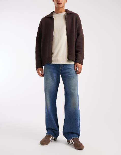 Levi's 501 loose straight jeans in mid washed blue  - view 1