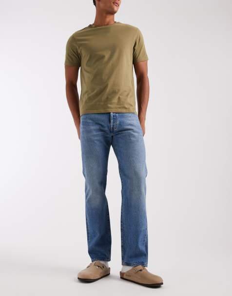 Levi's - 501 - Mellemblå afslappede jeans - view 1