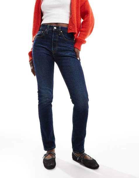 Levi's – 501 – Mörkblå, extra smala jeans - view 1