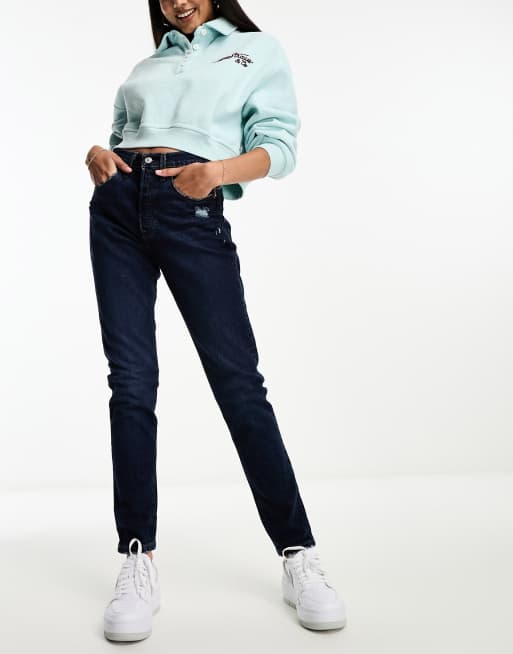 Levi's - 501 - Mørkeblå skinny-jeans, 2 af 5