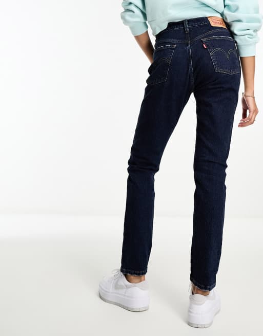 Levi's - 501 - Mørkeblå skinny-jeans, 4 af 5