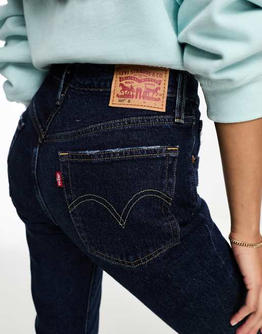 Levi's - 501 - Mørkeblå skinny-jeans, 5 af 5