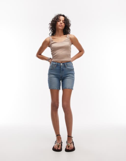 Levi's – 501 – Niebieskie szorty do połowy uda, 4 z 5