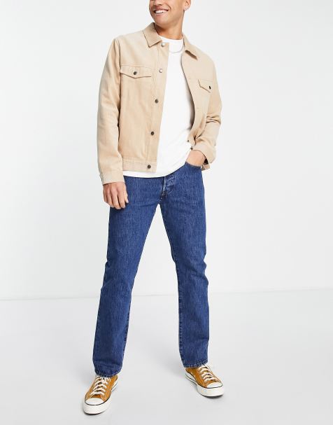 Levi's 501 – Original – Blå avsmalnande jeans - view 1