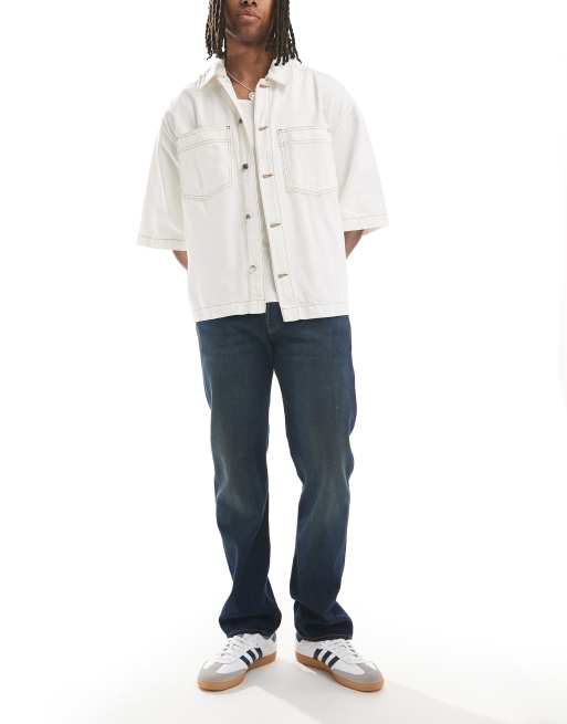 Levi's – 501 Original – Ciemnoniebieskie jeansy o prostym kroju
