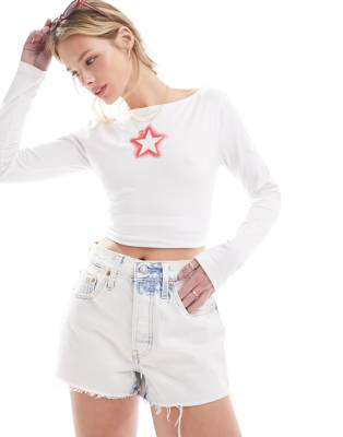 Levi's Levi's 501 original denim short in super light blue