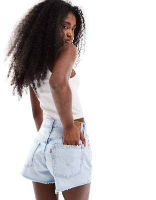 Levi's Levi's 501 original denim shorts in light wash blue