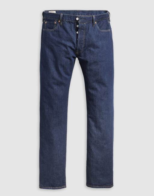 Levi's 501 original fit jeans in dark blue wash
