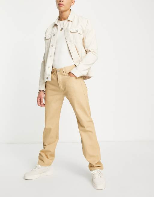 Levi's 501 original fit jeans in yellow tan | ASOS