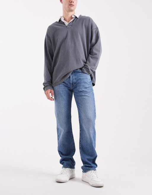 Levi's – 501 Original – Gerade geschnittene Jeans in mittlerer Waschung
