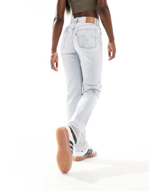 Levi's 501 Original Jean droit authentique Bleu clair délavé