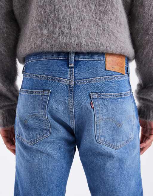 Levi's - 501 Original - Jean droit - Bleu moyen délavé, 4 de 5