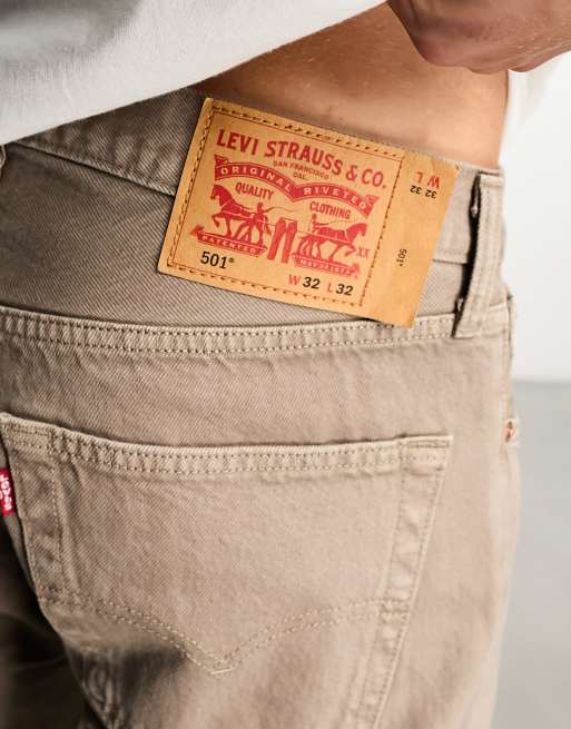 Levi best sale tan jeans