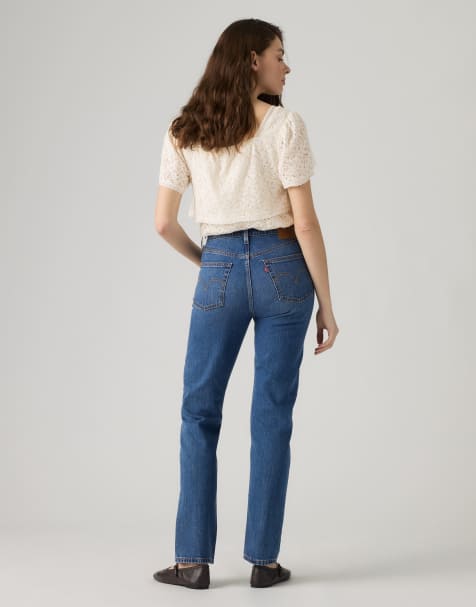 Levi's - 501 Original - Jeans in blauw - view 1
