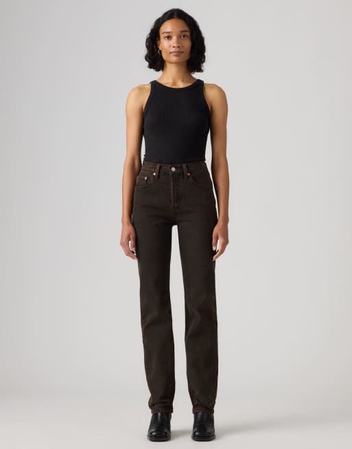 Levi's 501 original jeans in brown, 2 of 4