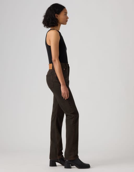 Levi's 501 original jeans in brown, 4 of 4
