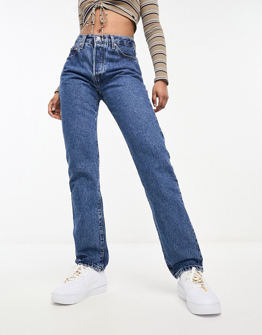Levi’s 501 original jeans in mid blue wash