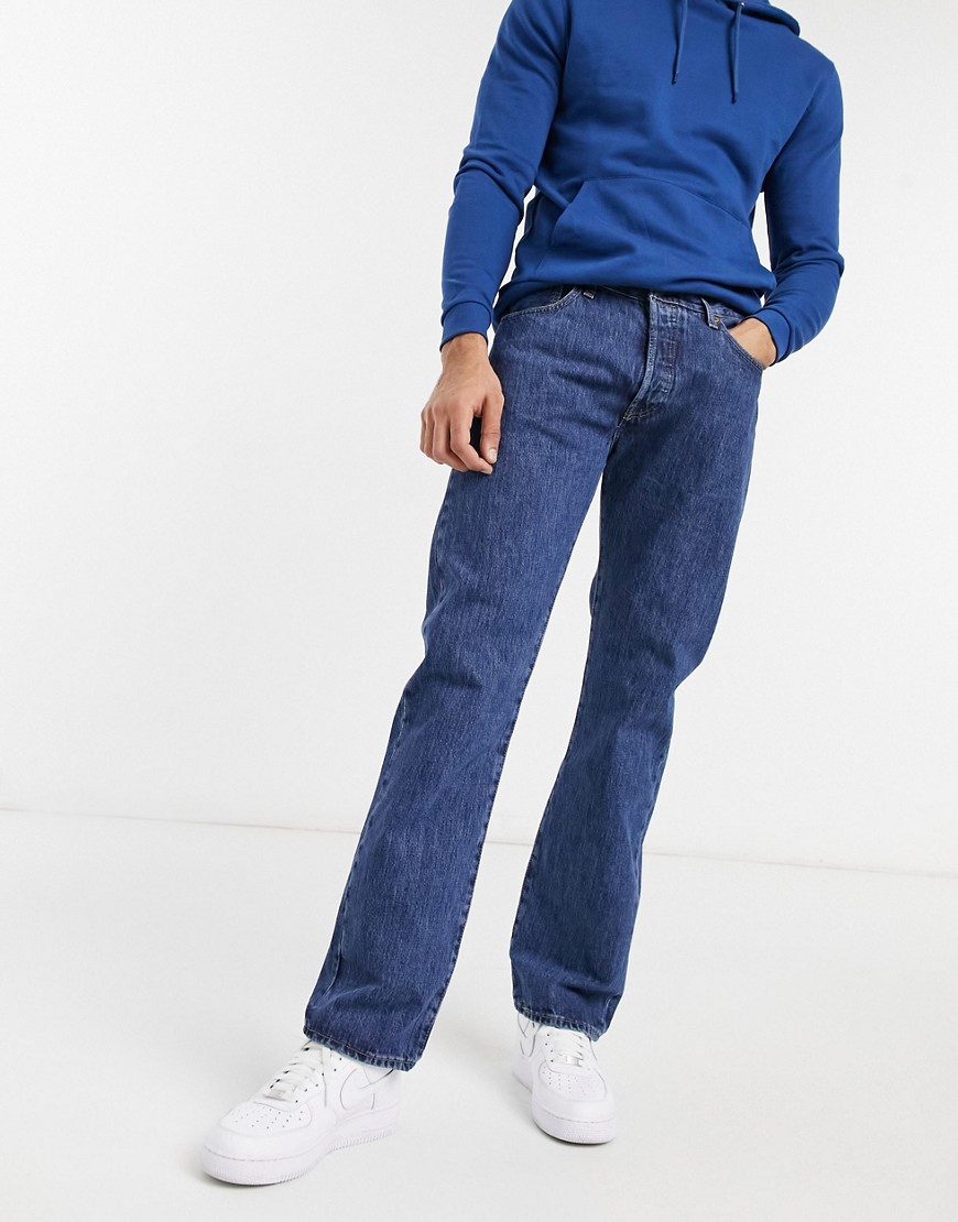 Levi's 501 original jeans in stonewash-Blues