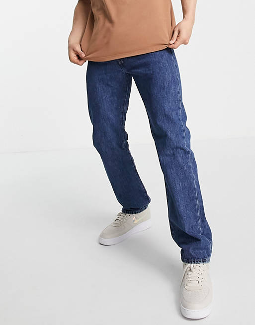 Levi's original - Jeans med lige blå stenvask | ASOS