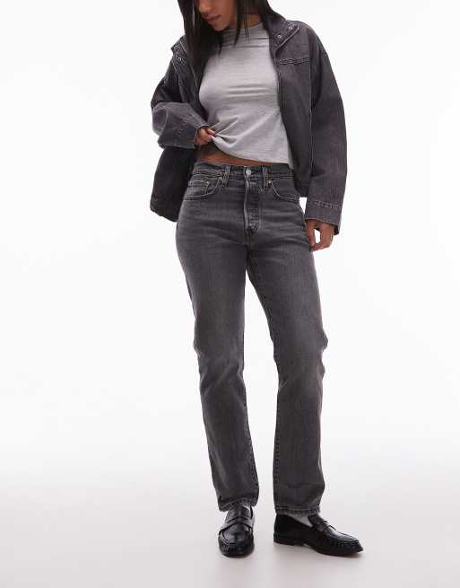 Levi's - 501 Original - Jeans med lige ben i sort vask 