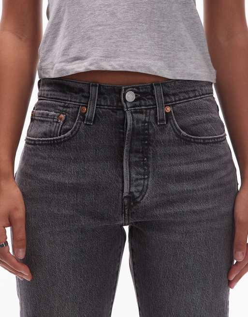 Levi's - 501 Original - Jeans med lige ben i sort vask , 5 af 5